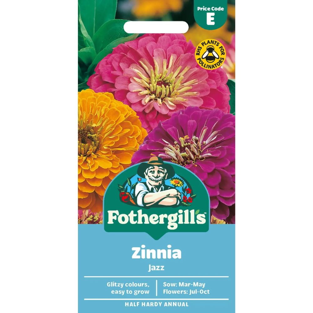 Mr Fothergill's Zinnia Jazz Seeds