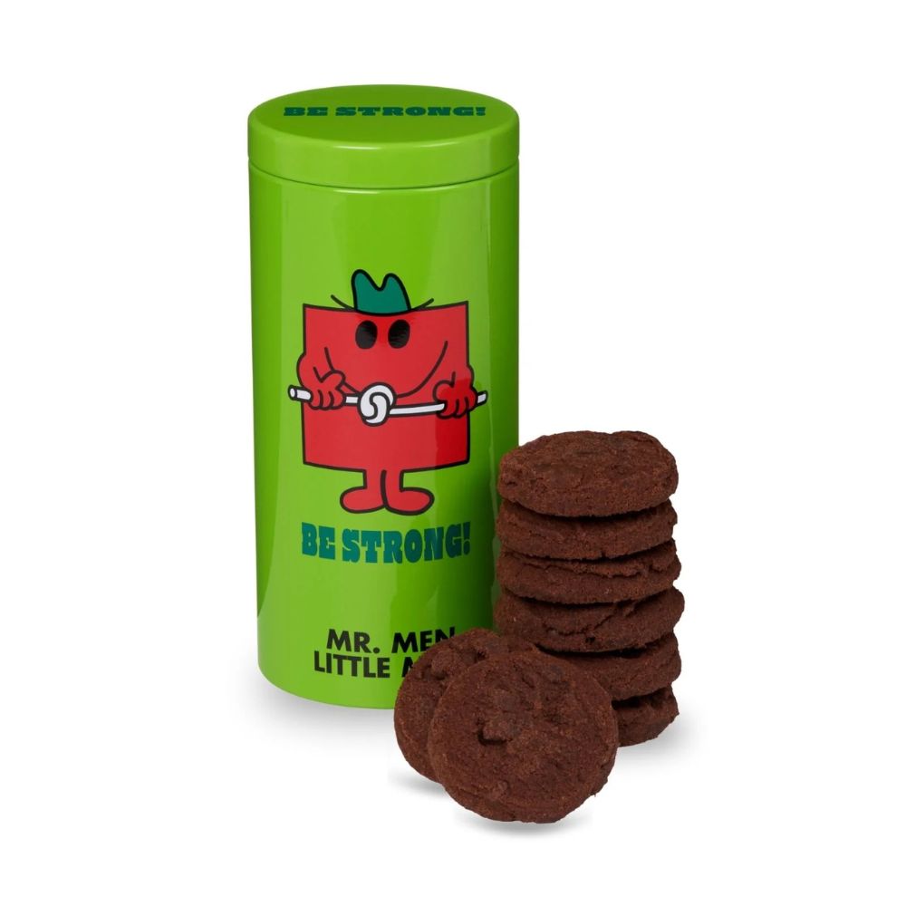 Mr Men and Little Miss 100g Chocolate Brownie Cookie Tins (Assorted Designs)