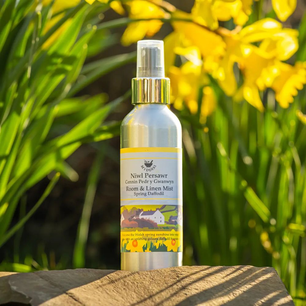 Myddfai 150ml Room & Linen Mist Cennin Pedr y Gwanwyn (Spring Daffodil)