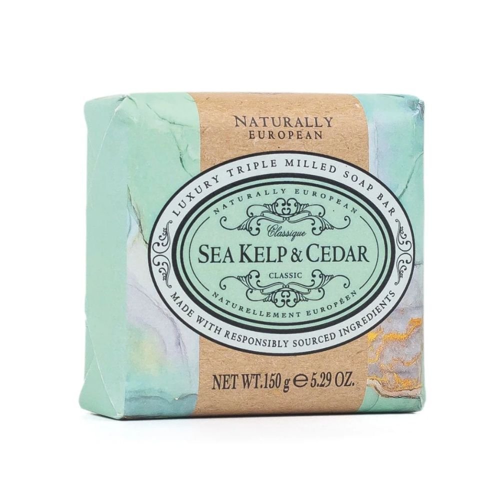 Naturally European 150g Sea Kelp and Cedar Soap Bar - Old Railway Line Garden Centre