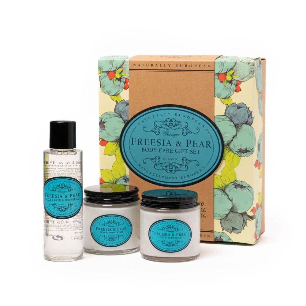 Naturally European Freesia and Pear Body Care Set - Old Railway Line Garden Centre