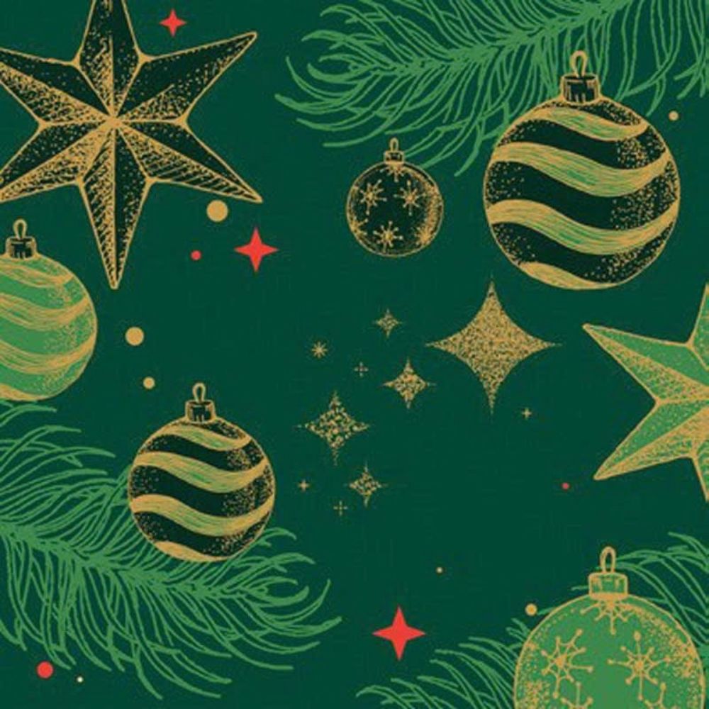 N.J Products 33cm Forest Glow Xmas Napkins (Pack of 20)