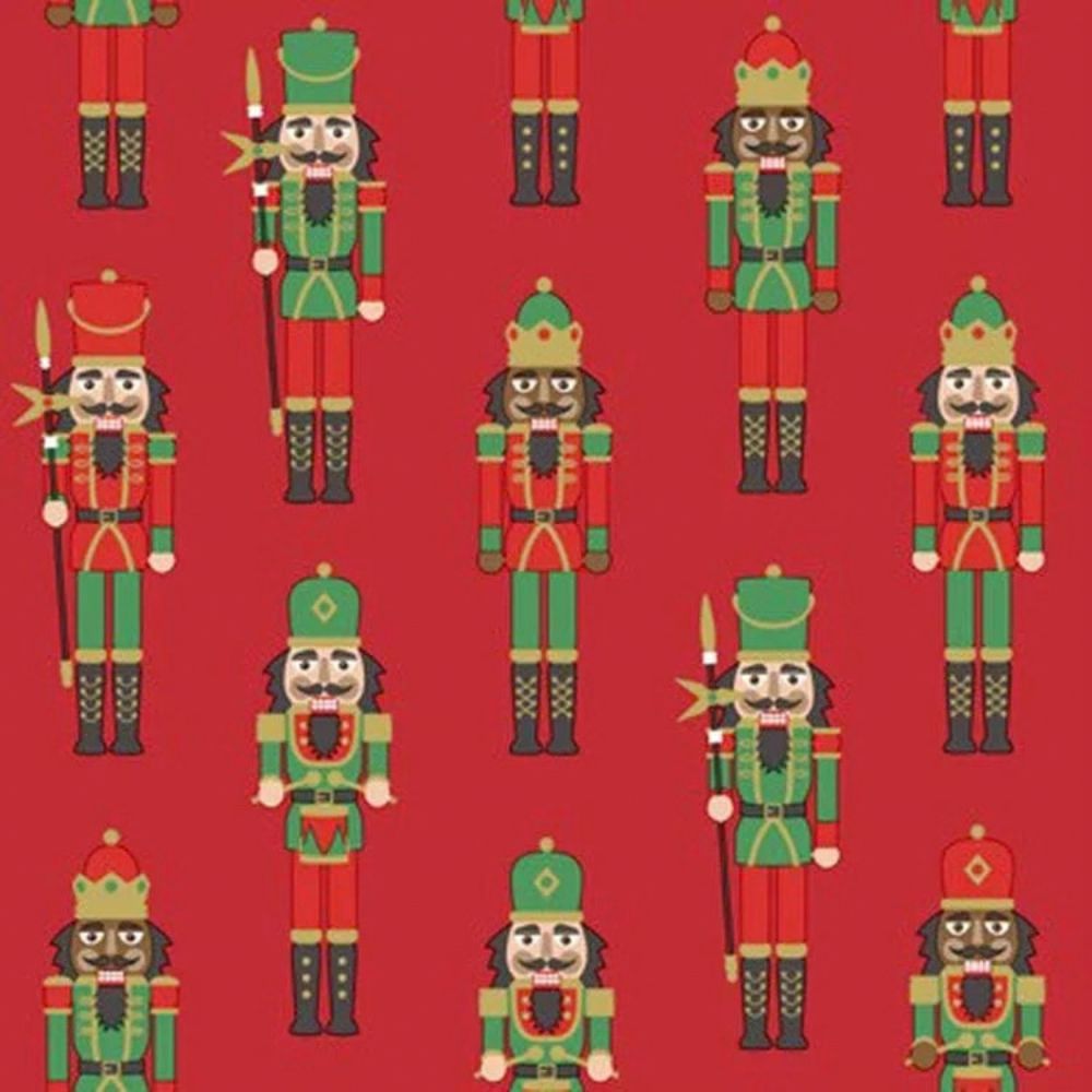 N.J Products 33cm Nutcracker Red Napkins (Pack of 20)