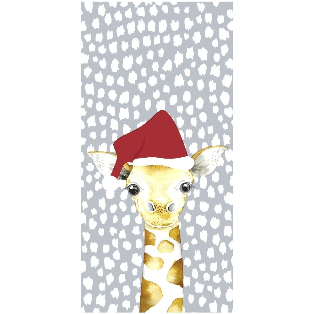 N.J Products Santa Giraffe Hanky (Pack of 10)