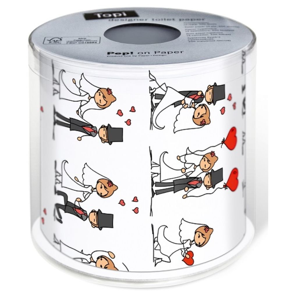 N.J Products Wedding Day Novelty Printed Toilet Roll - Old Railway Line Garden Centre