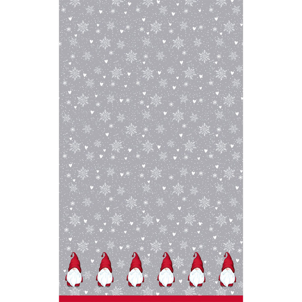 N.J Products Winter Flakes 138 x 220cm Tablecover