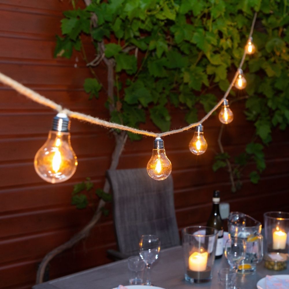 Noma 20 Connectable Jute Rope Festoon Lights