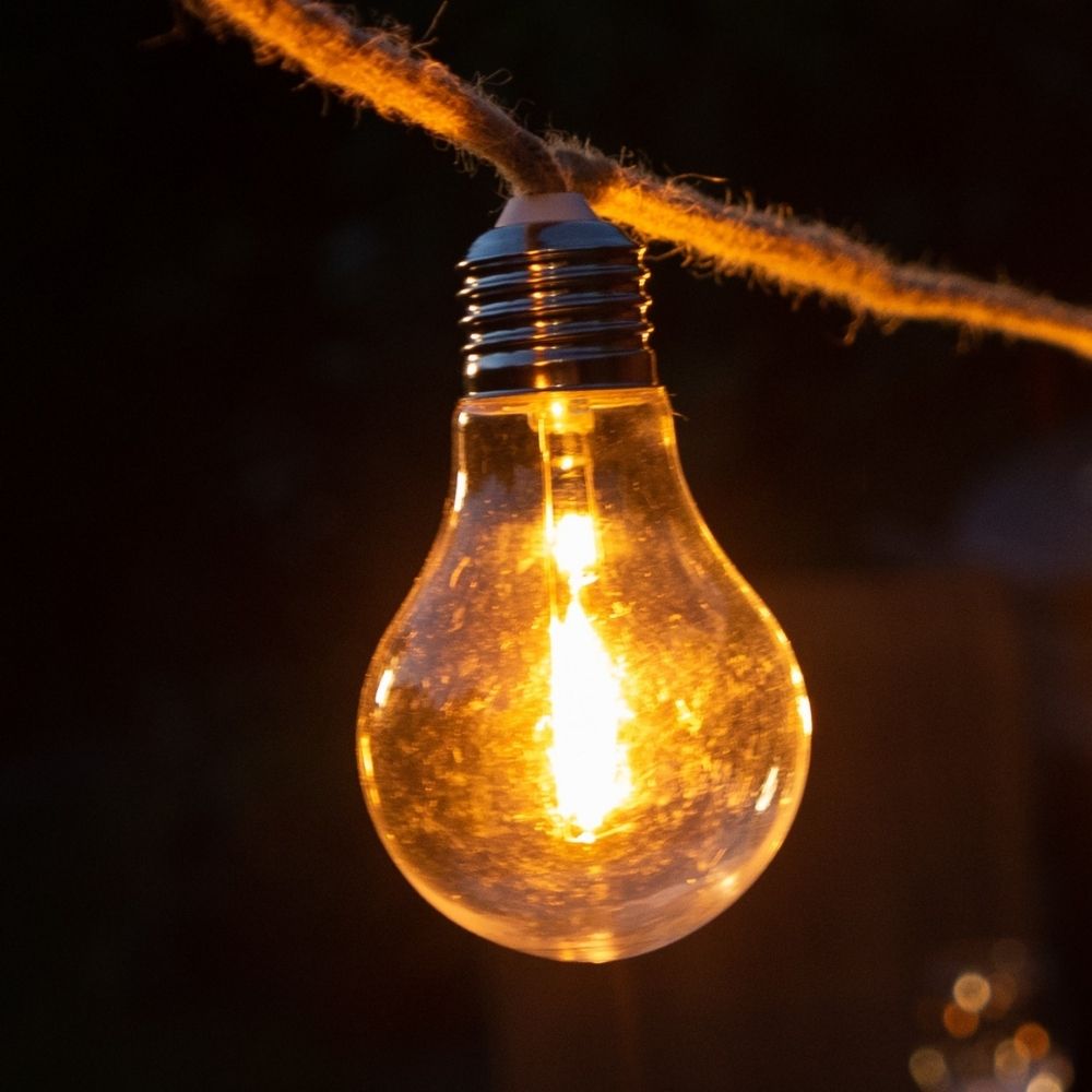 Noma 20 Connectable Jute Rope Festoon Lights