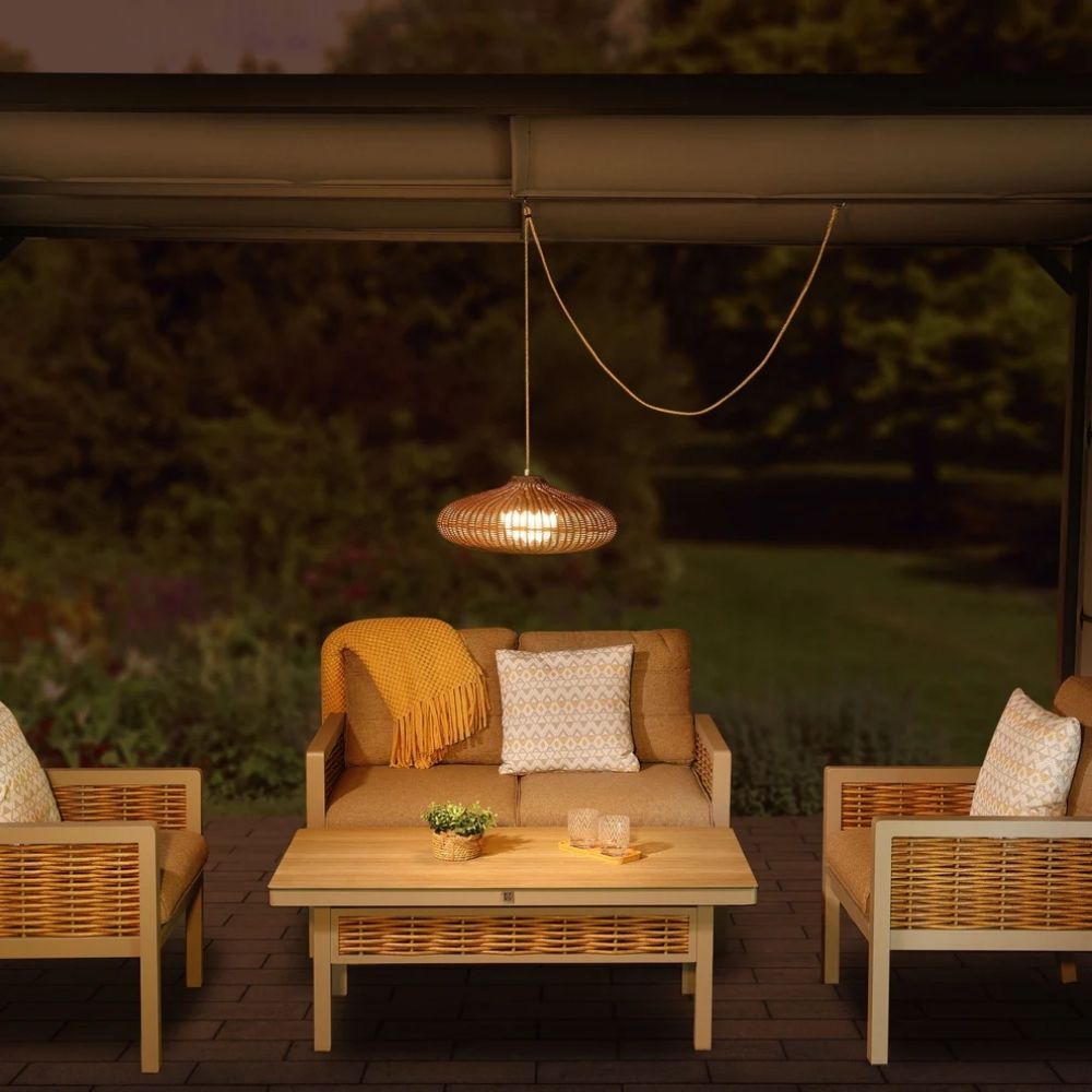 Noma 48cm Rimini Rattan Pendant Light - Sesame