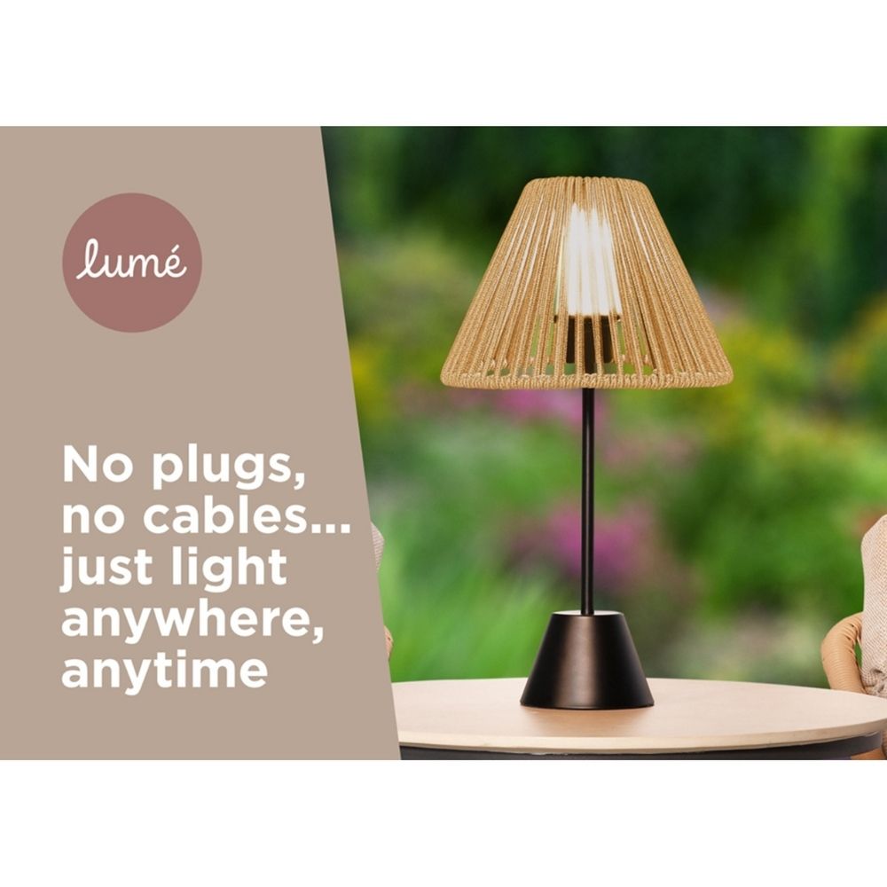 Noma 50cm Elba Table Lamp - Latte