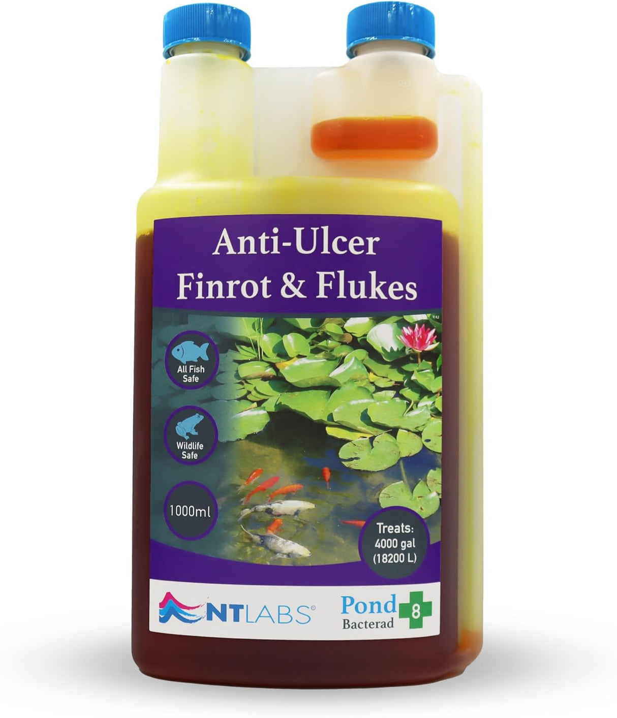 NT Labs Bacterad 500ml Pond Anti Bacterial Fish Treatment Ulcer Fin Rot - Old Railway Line Garden Centre