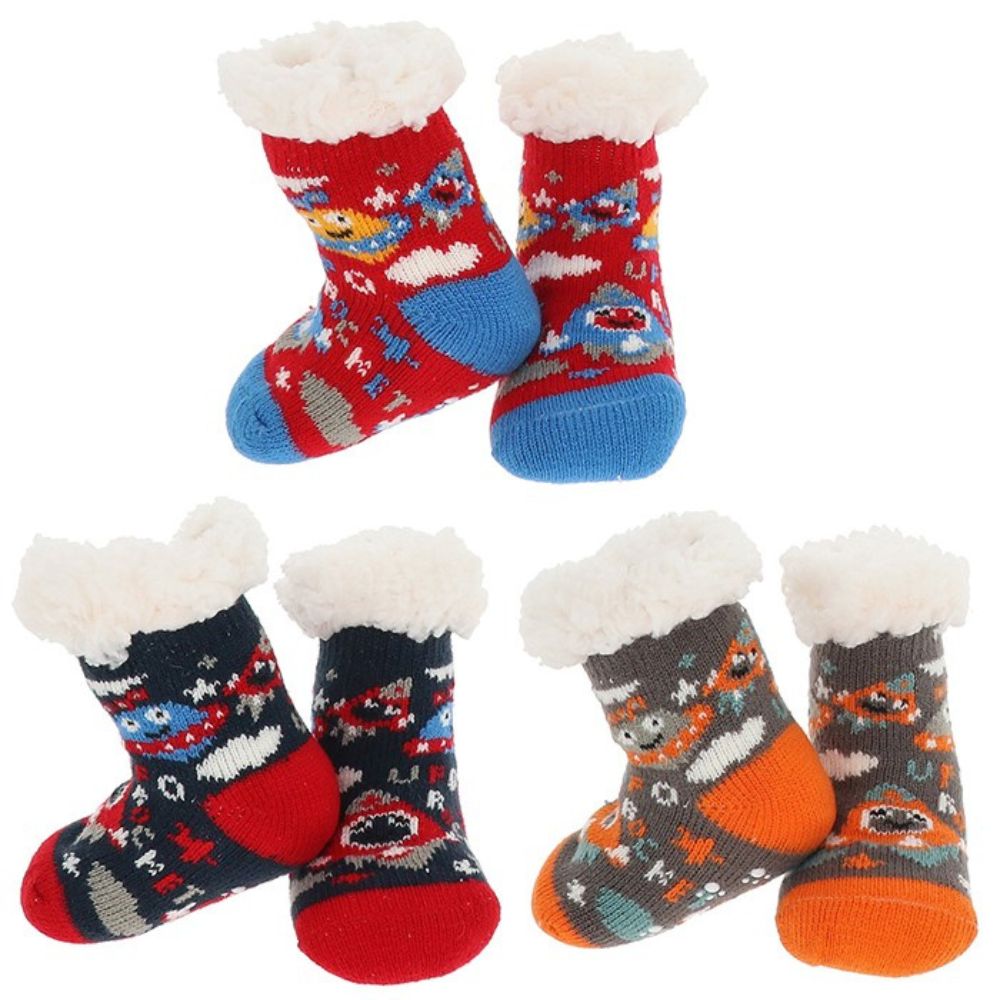 Nuzzles 18cm Boy Spaceship Toddler Socks