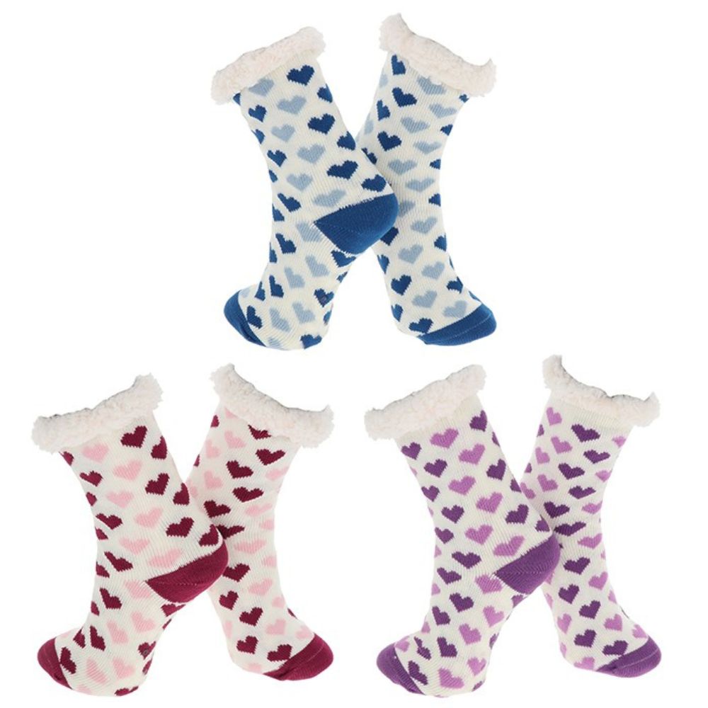 Nuzzles 41cm Ladies Ditsy Heart Socks
