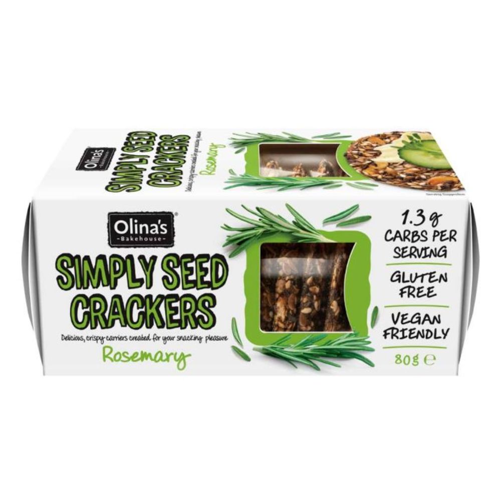Olina's Bakehouse 80g Simply Seeds Crackers Rosemary