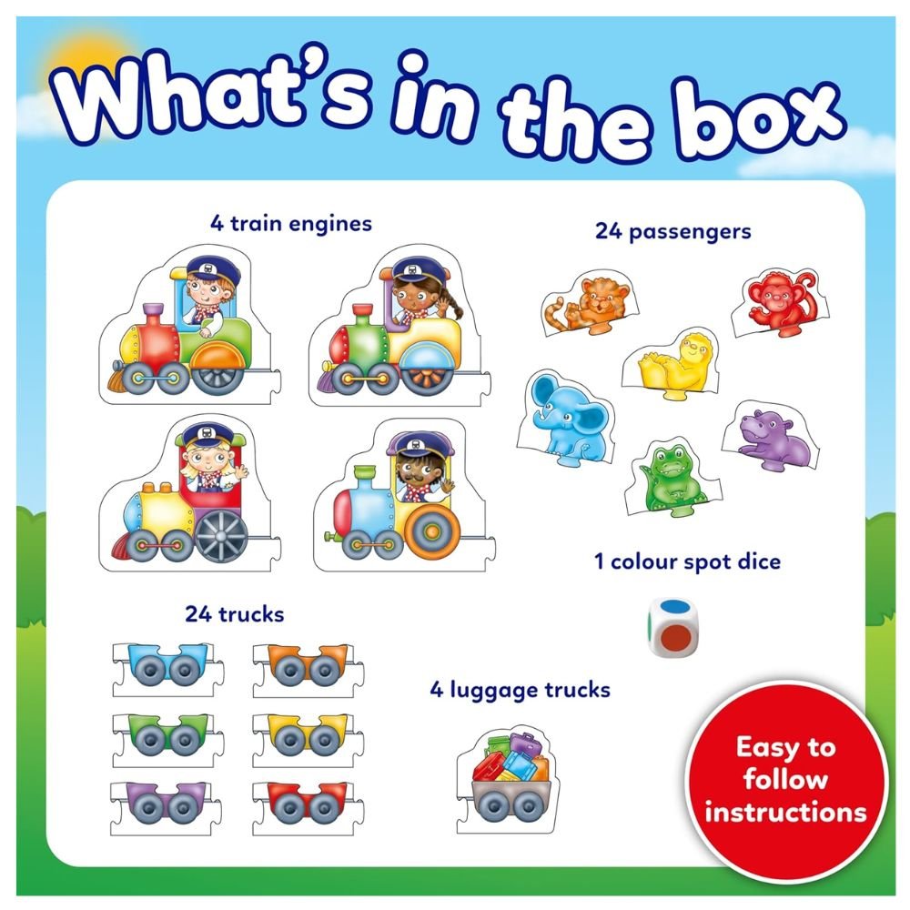 Orchard Toys Colour Match Express Colour Matching Game - Old Railway Line Garden Centre