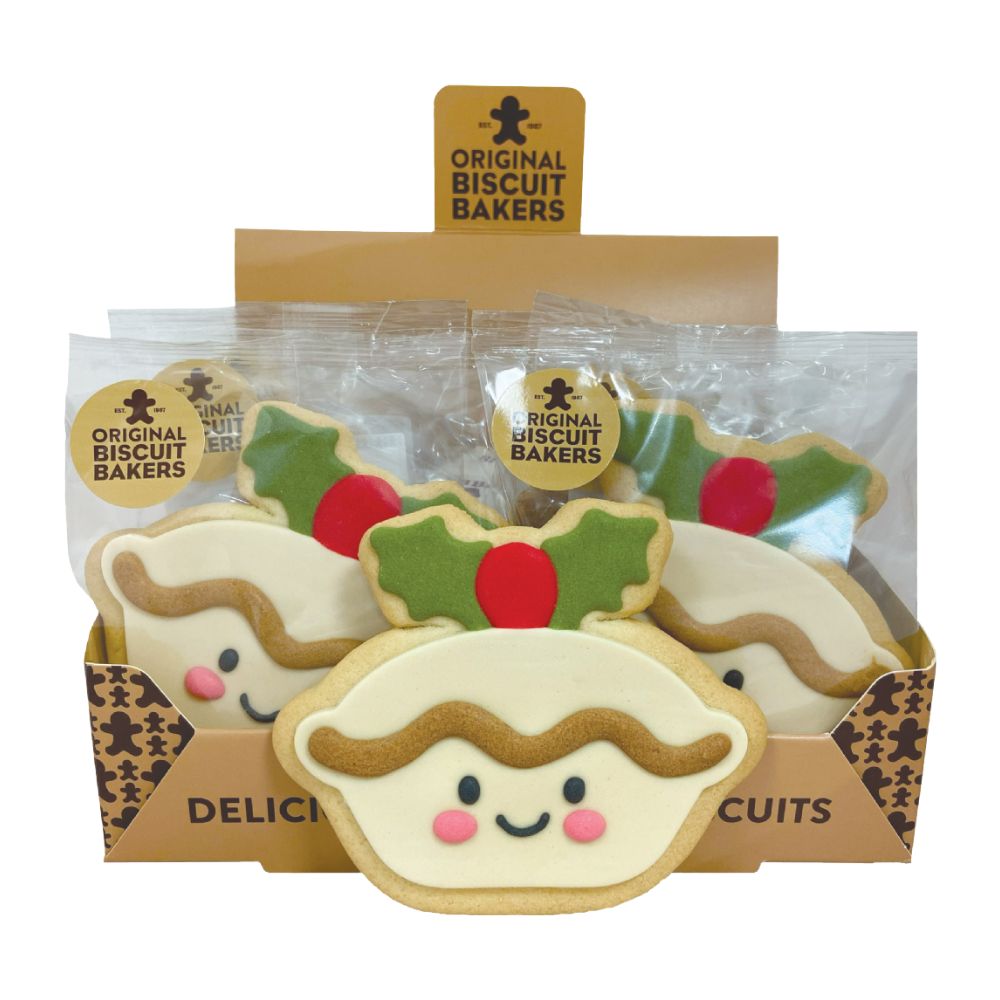Original Biscuit Bakers 65g Mince Pie Theme Biscuits