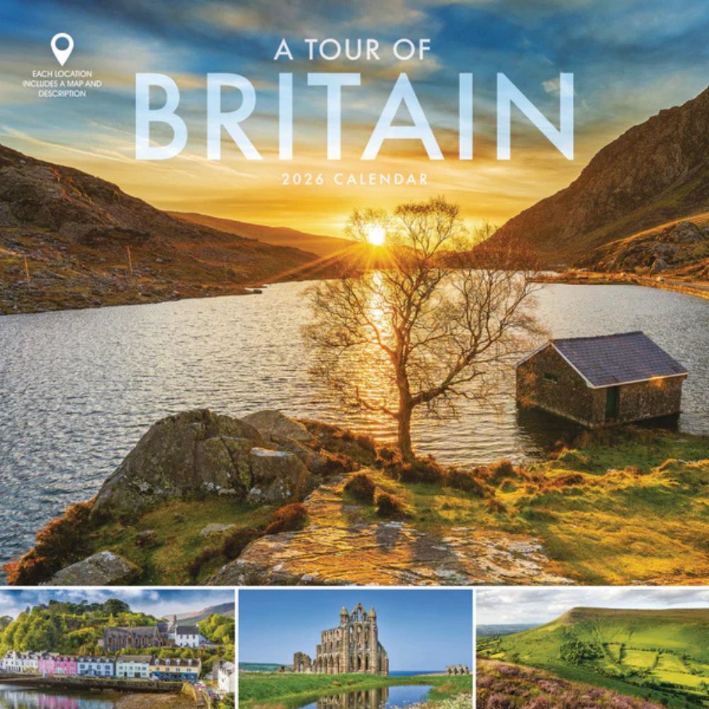 Otter House A Tour of Britain Wiro Wall Calendar 2026