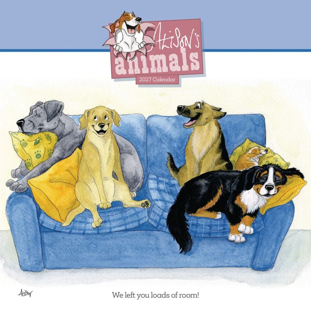 Otter House Alisons Animals Wiro Wall Calendar 2027
