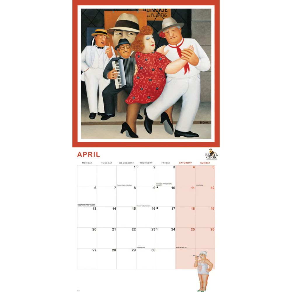 Otter House Beryl Cook Wall Calendar 2026
