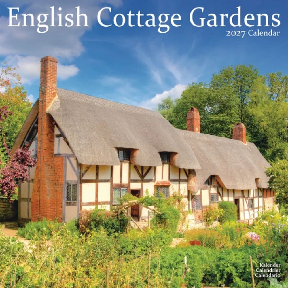 Otter House English Cottage Gardens Wall Calendar 2027