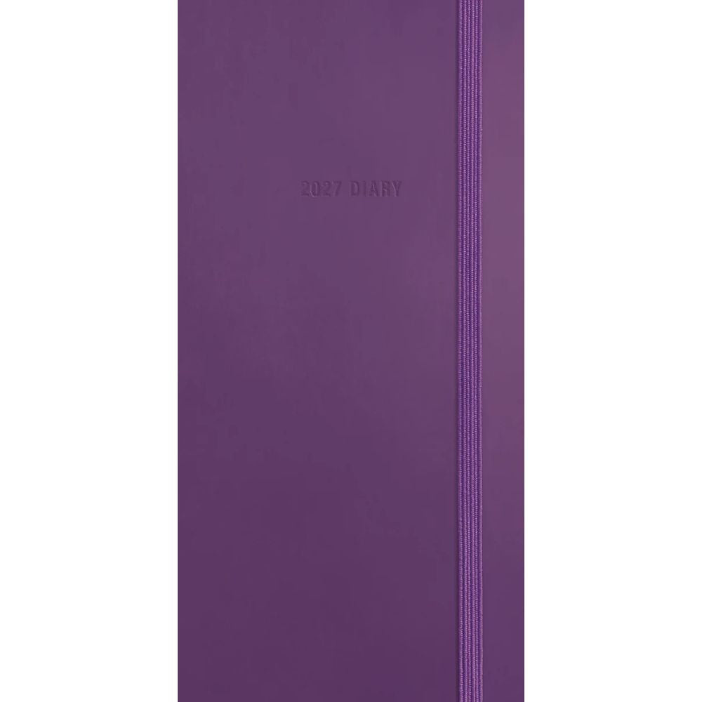 Otter House Fashion Diary Purple Soft Touch Slim Diary 2027