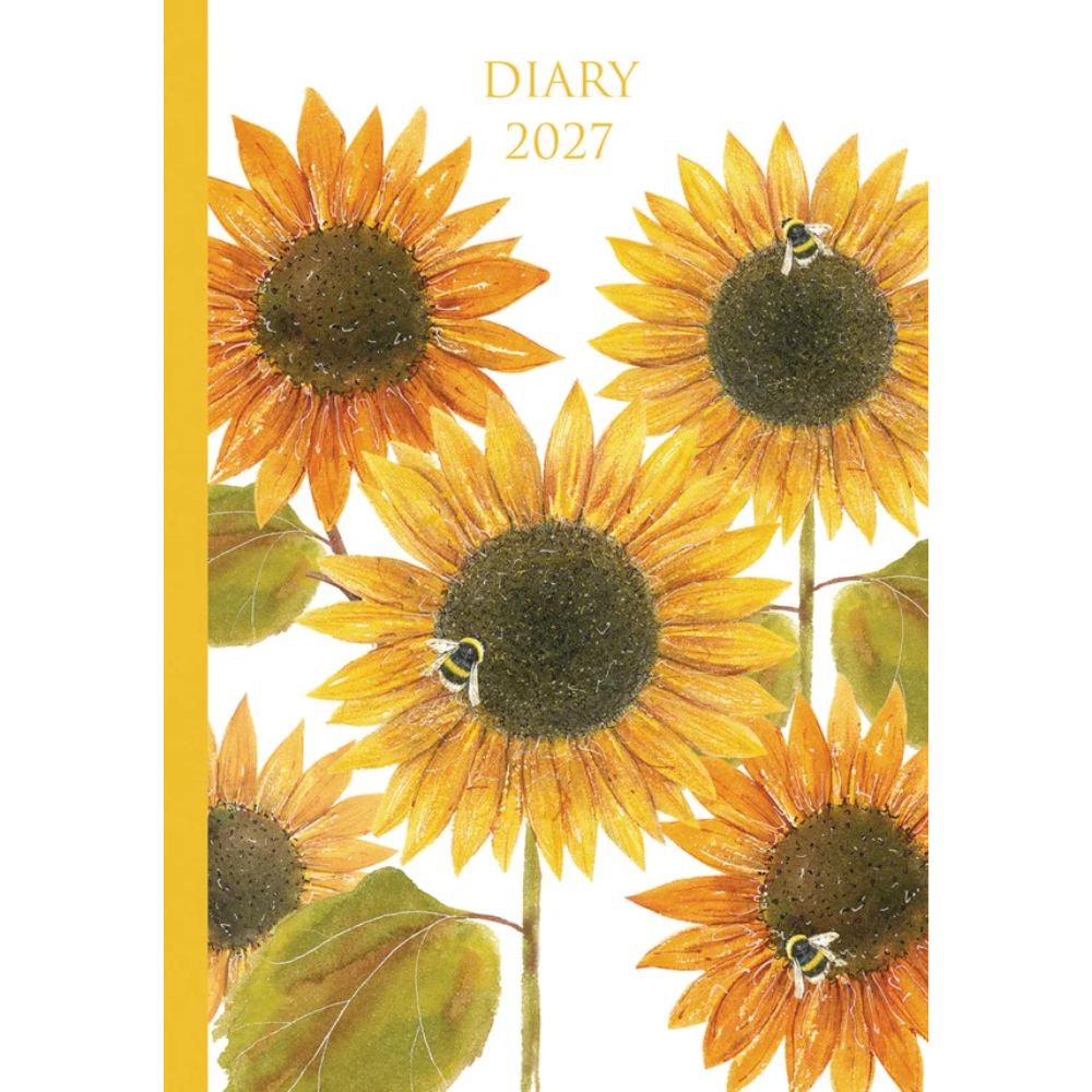 Otter House Fashion Diary Sunflowers A6 Diary 2027