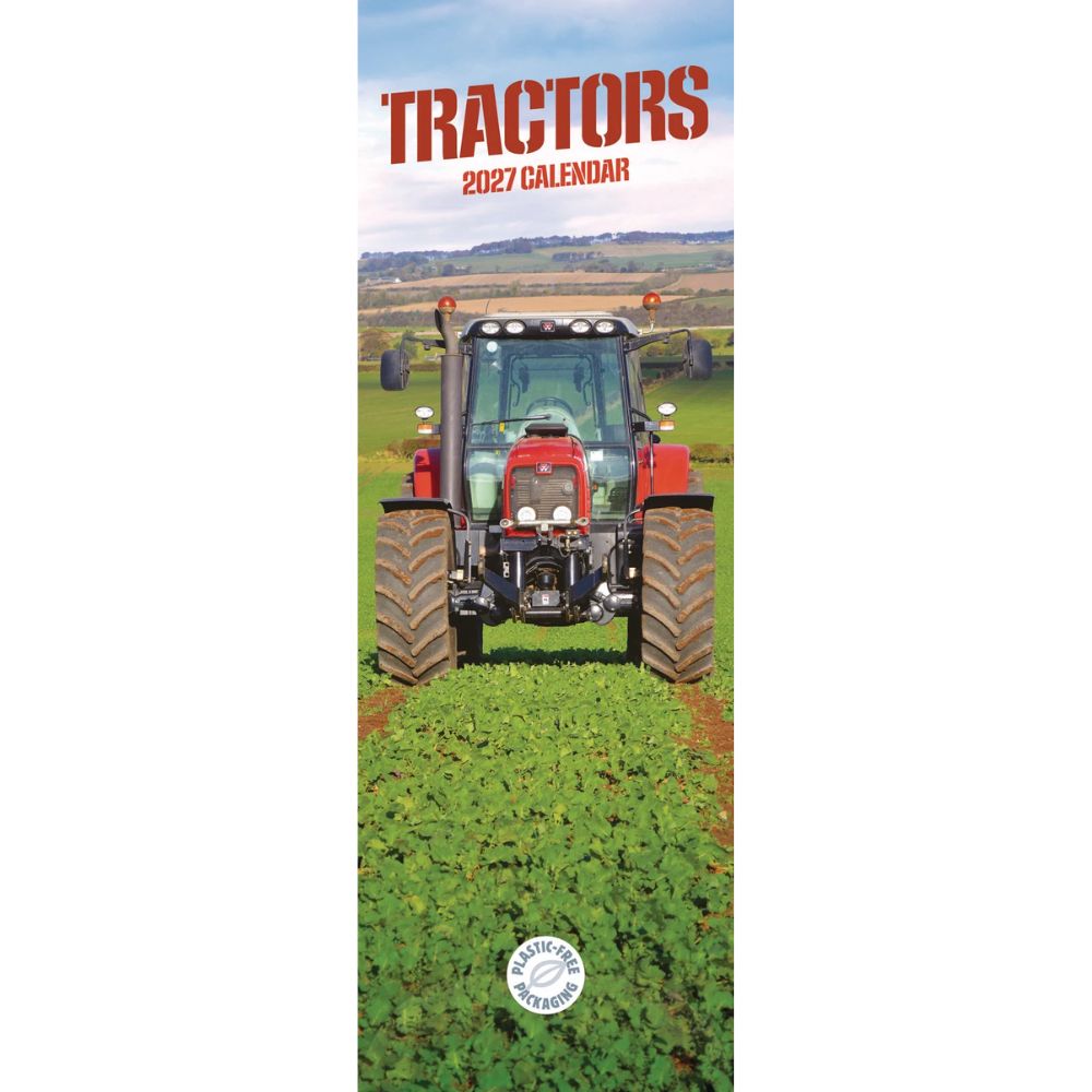 Otter House Tractors Slim Calendar 2027