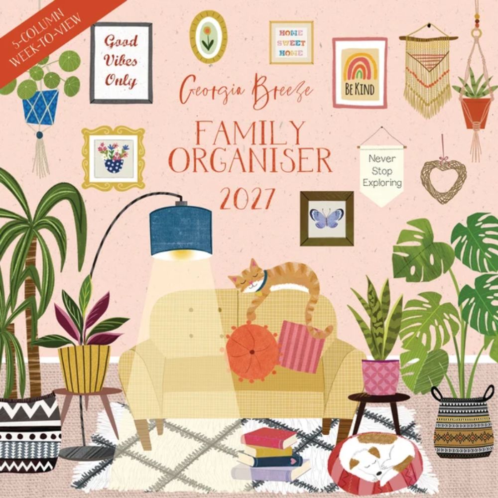 Otter House Georgia Breeze WT Planner Wall Calendar 2027