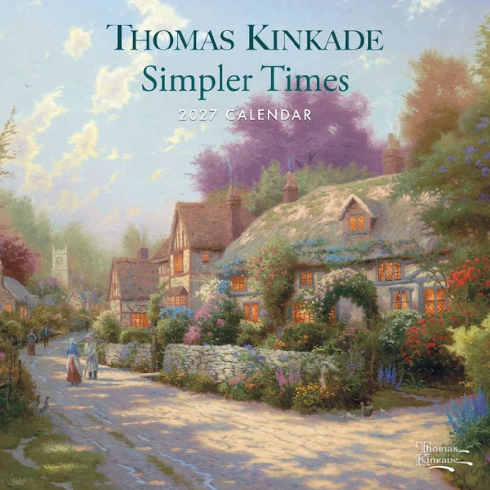 Otter House Kinkade Thomas, Simpler Times Wall Calendar 2027