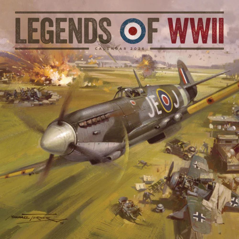 Otter House Legends of WWII Wall Calendar 2026