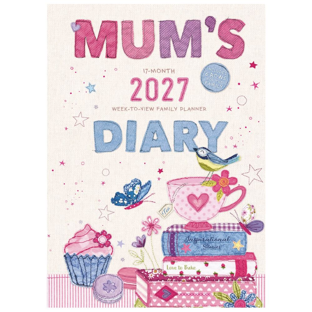 Otter House Mums Fabric Planner A5 Diary 2027