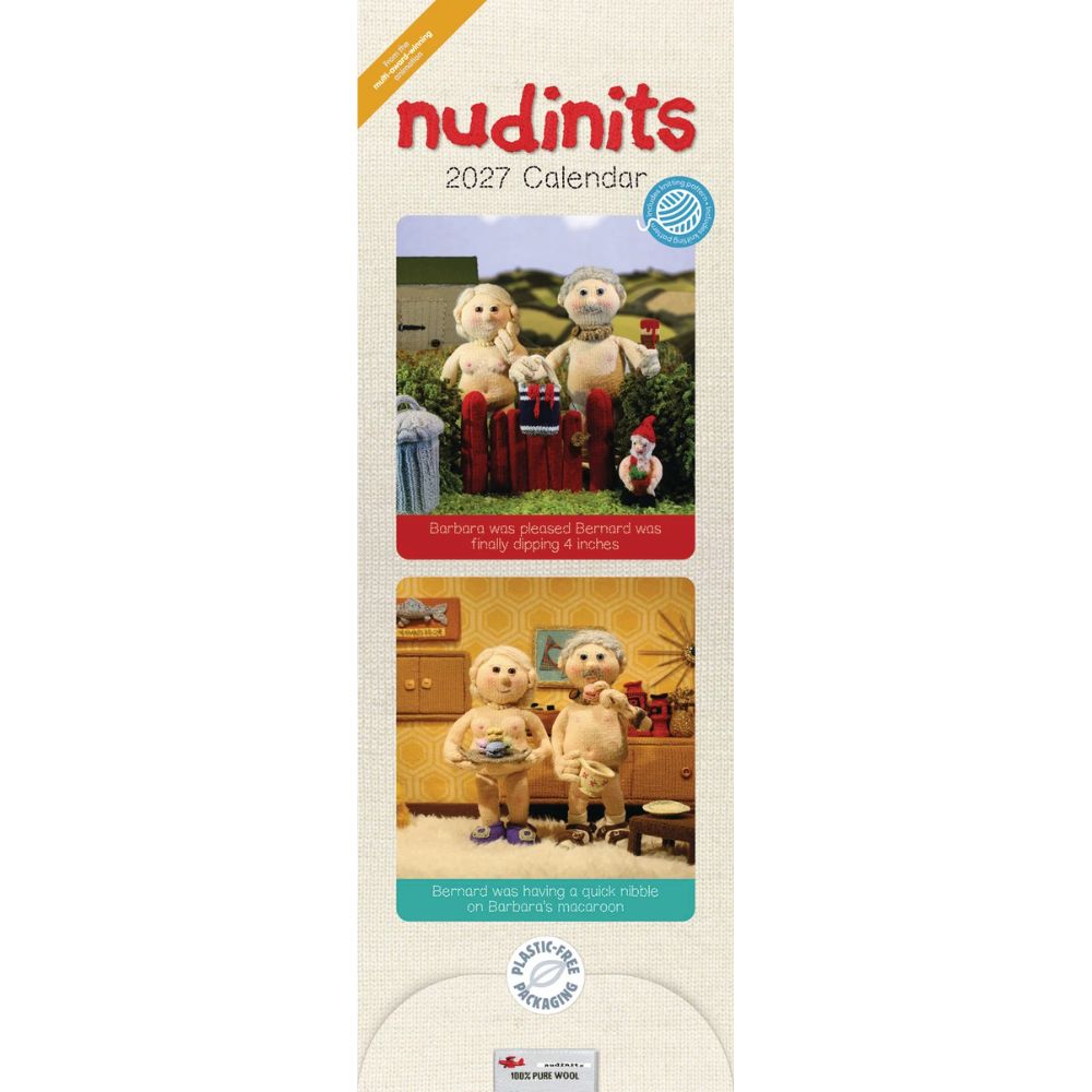 Otter House Nudinits Slim Calendar 2027