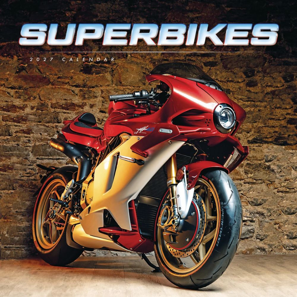 Otter House Superbikes Wiro Wall Calendar 2027