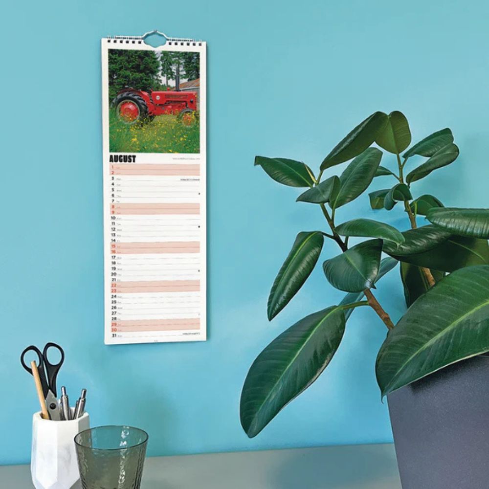 Otter House Tractors Slim Calendar 2026