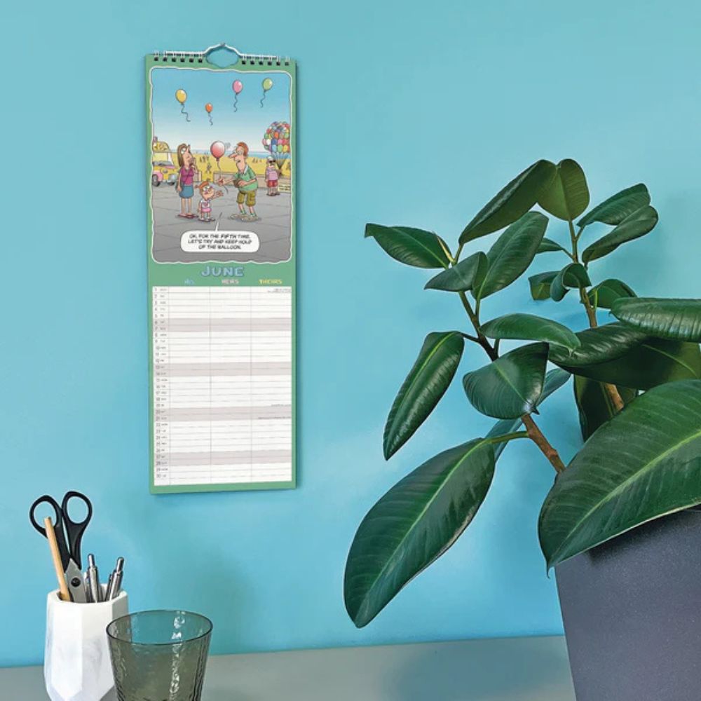 Otter House Wacky World of His, Hers and Theirs Planner Slim Calendar 2026