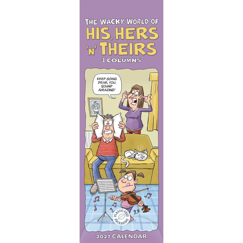 Otter House Wacky World of His, Hers and Theirs Planner Slim Calendar 2027