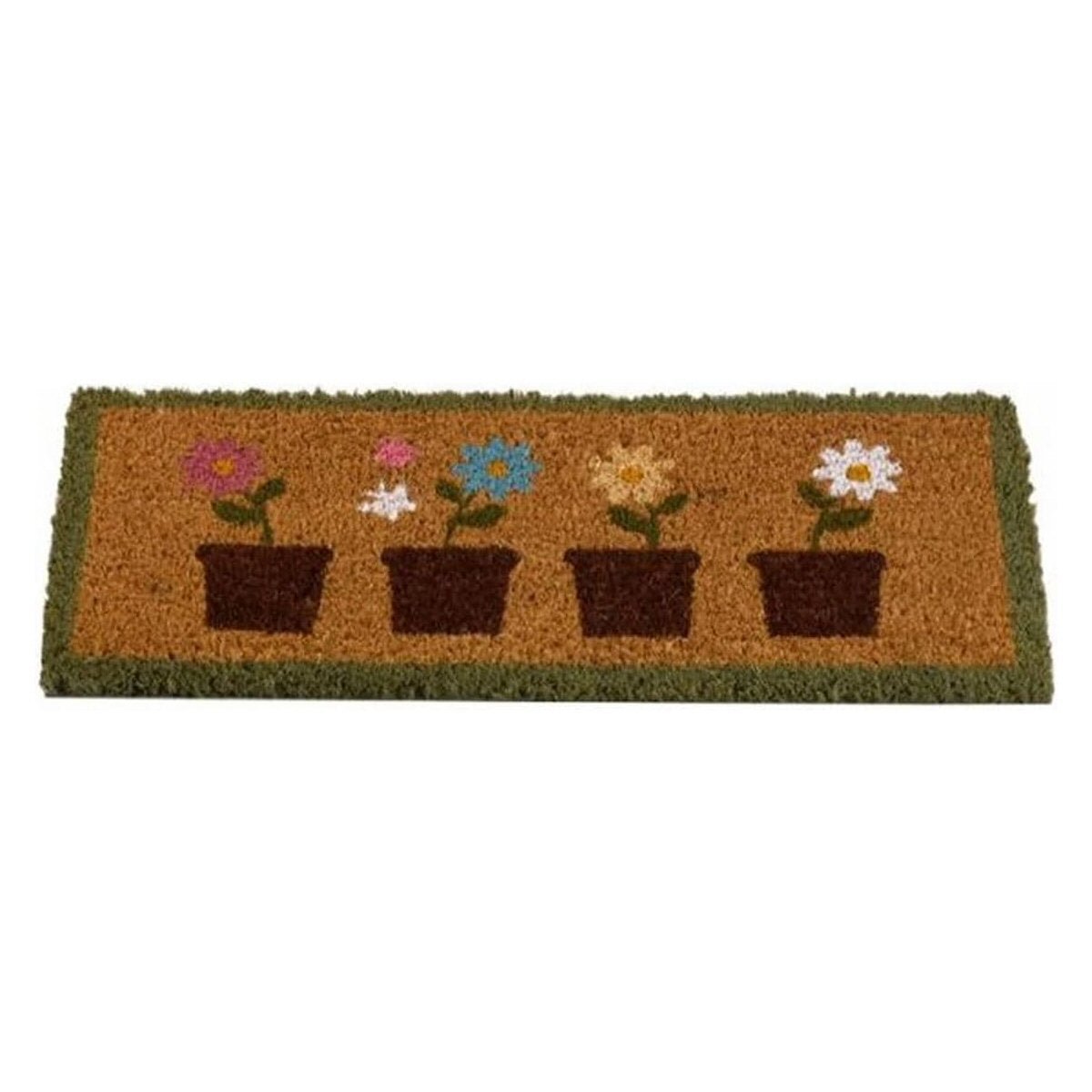 Outside In 53cm Lots of Pots Coir Doormat Insert - Old Railway Line Garden Centre