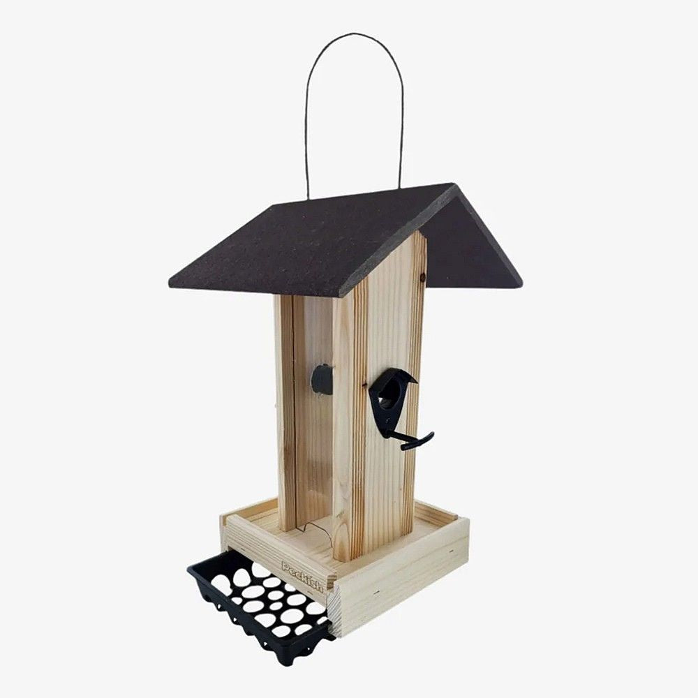 Peckish 26cm Woodland Feast Seed & Suet Cake Tower Feeder for Wild Birds