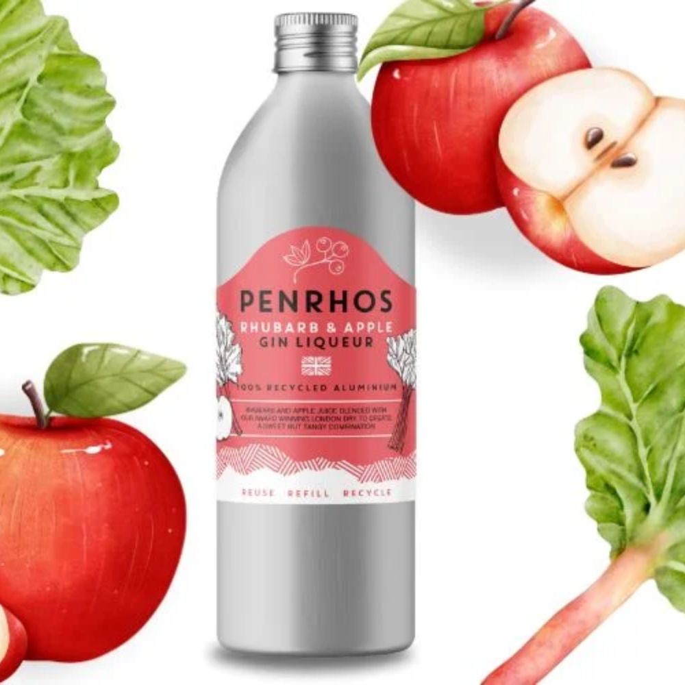 Penrhos 50cl Rhubarb & Apple Gin Tin