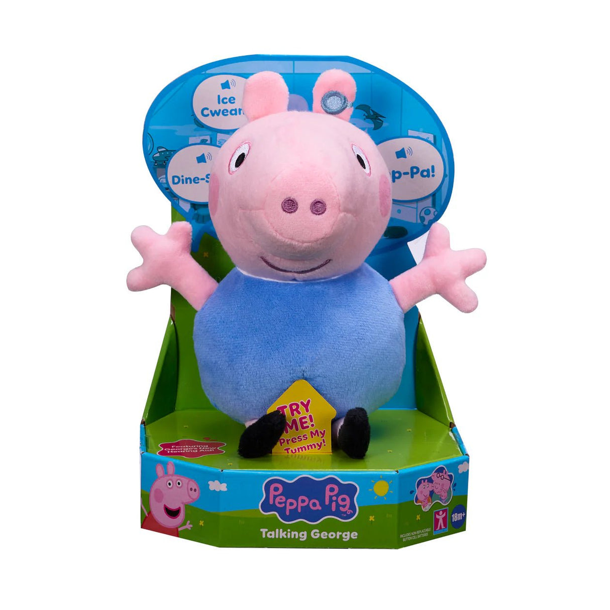 Peppa Pig Talking George Soft Toy - Old Railway Line Garden Centre