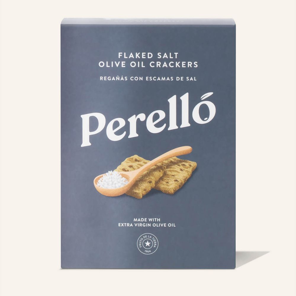 Perello 150g Flaked Salt Olive Oil Crackers