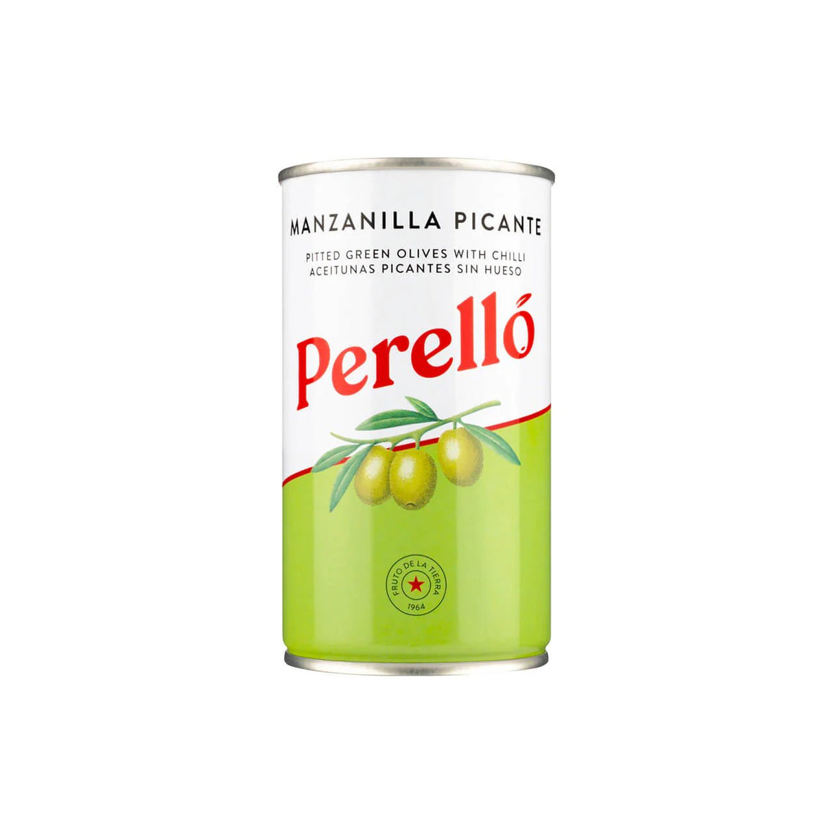 Perello 150g Pitted Manzanilla Olives with Chilli - Old Railway Line Garden Centre