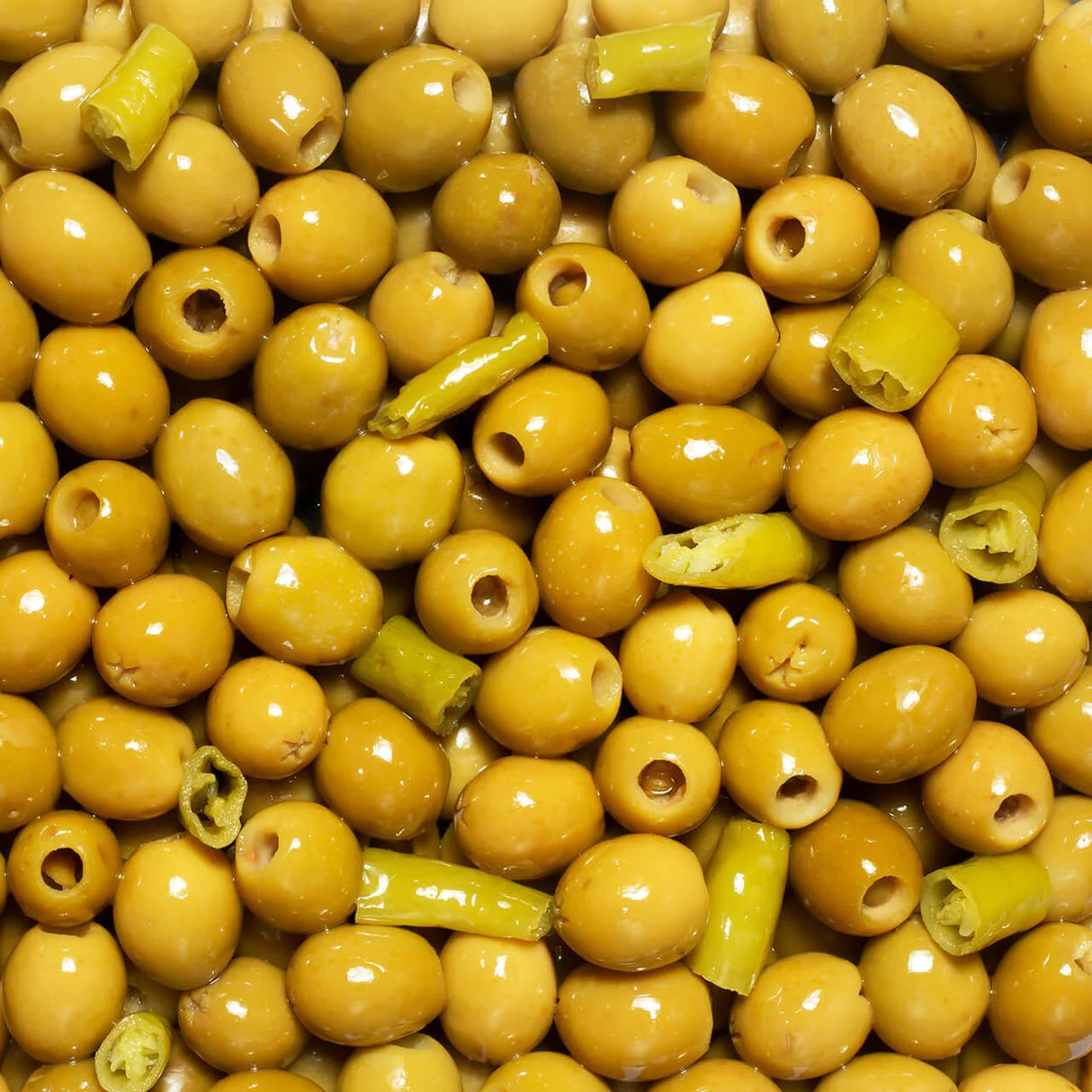 Perello 150g Pitted Manzanilla Olives with Chilli - Old Railway Line Garden Centre