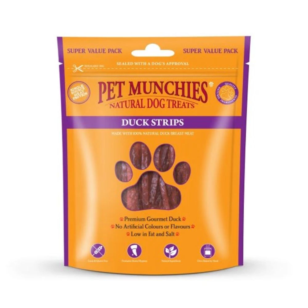 Pet Munchies 320g Duck Strips Dog Treats