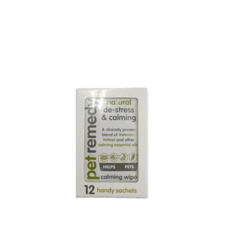 Pet Remedy Natural De-Stress & Calming Wipes