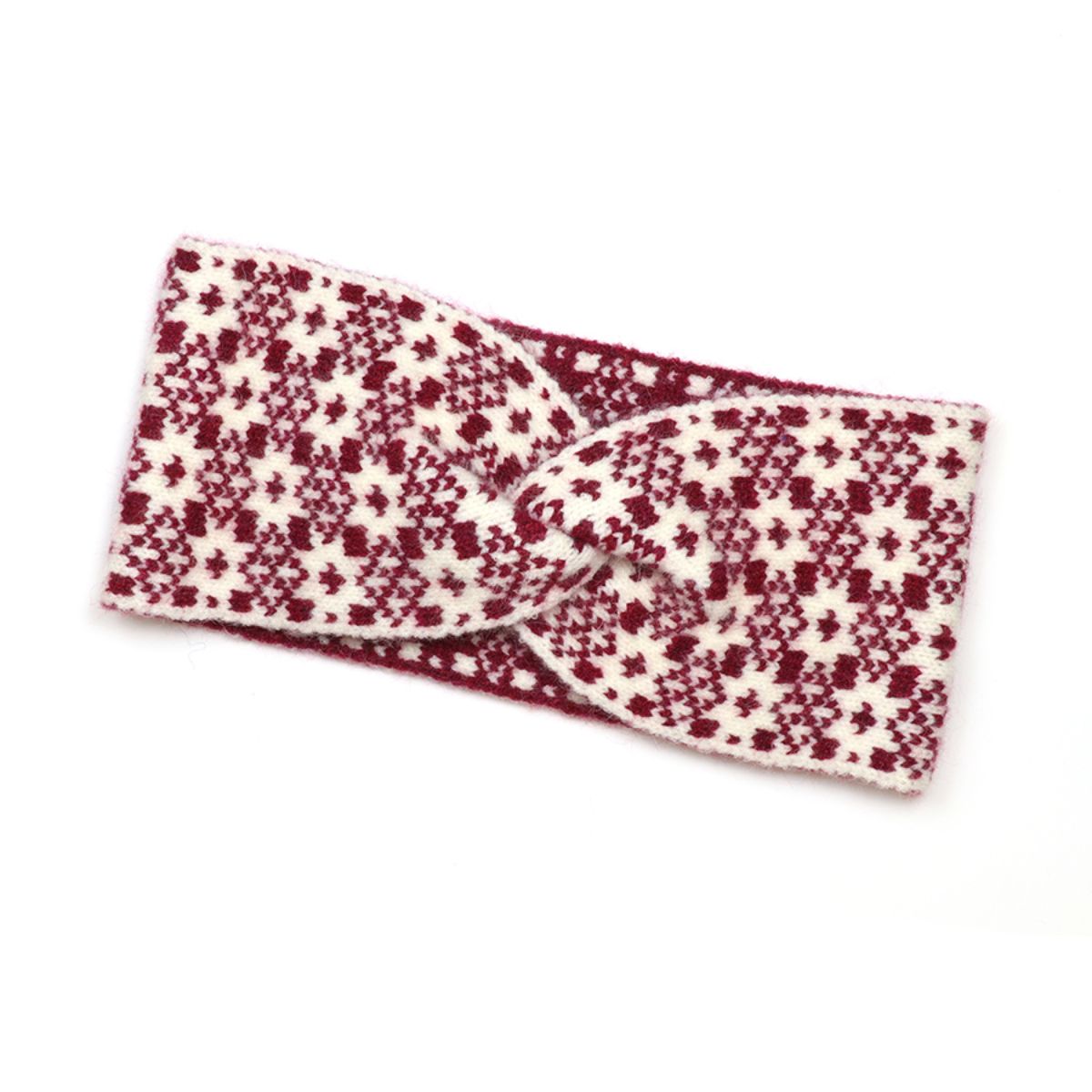 POM Atsrid Berry Scandi Star Knit Headband