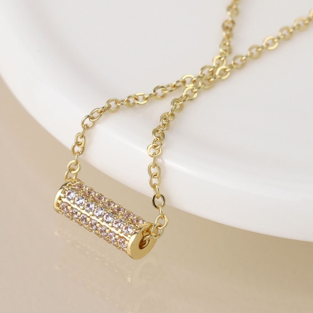 POM Golden Crystal Cylinder Bracelet - Old Railway Line Garden Centre