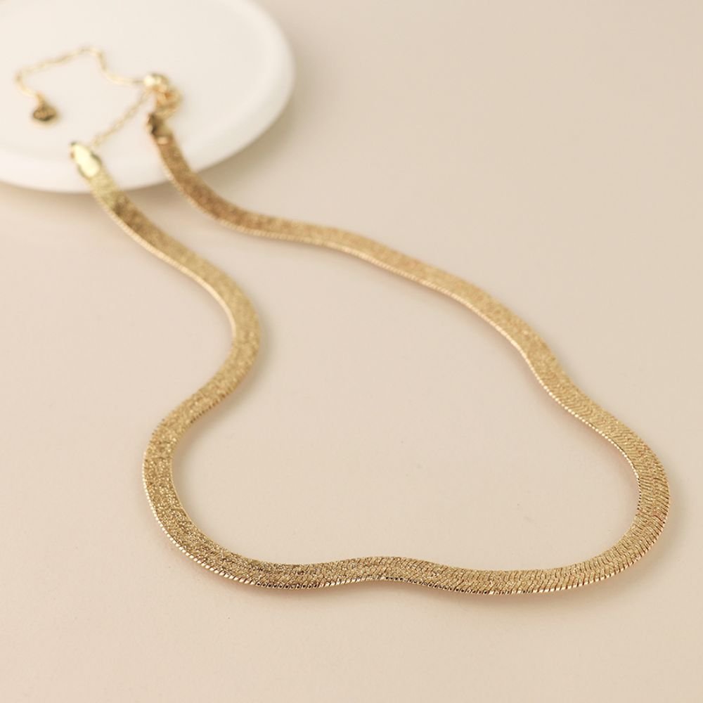 POM Golden Liquid Chain Necklace - Old Railway Line Garden Centre