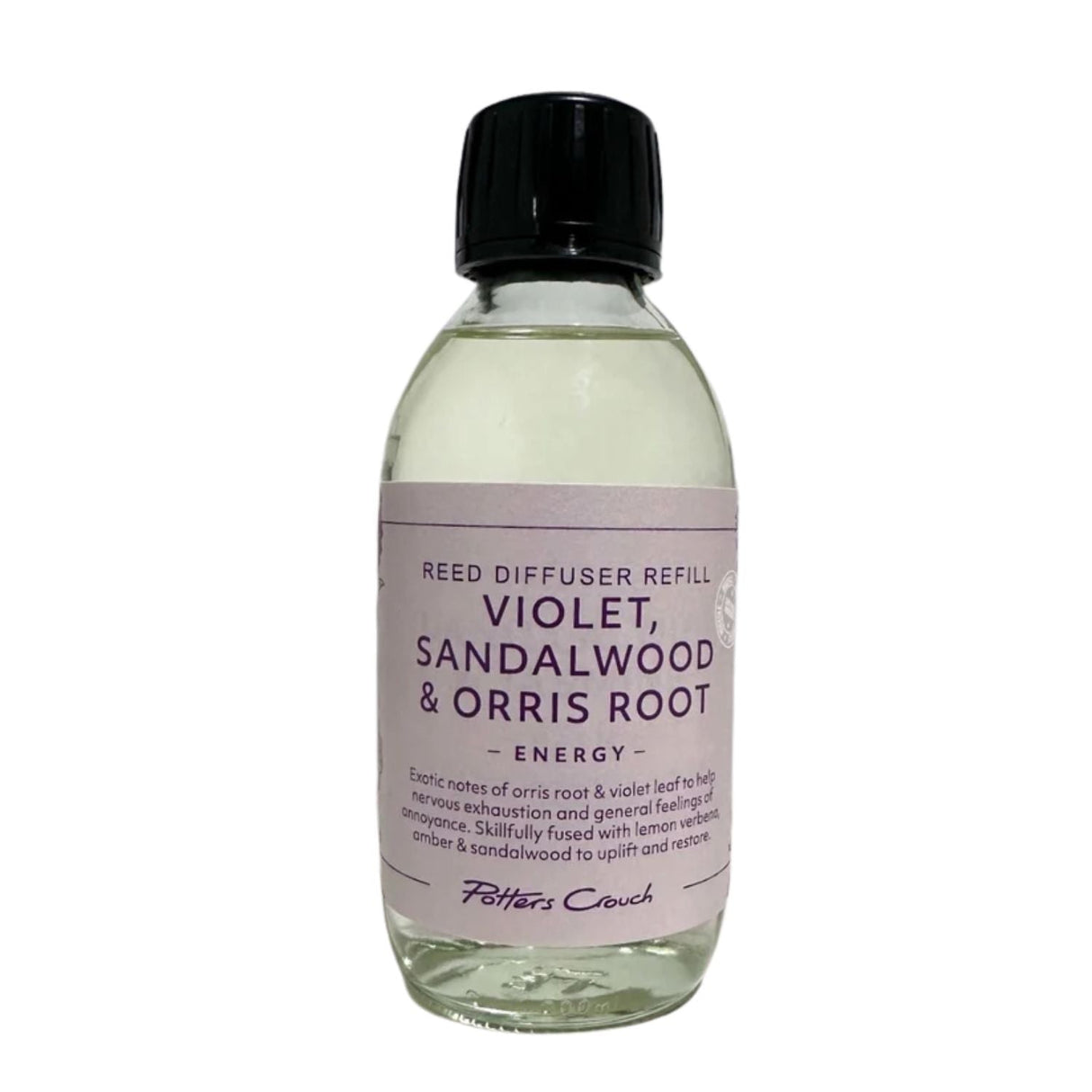 Potters Crouch 200ml Violet, Sandalwood & Orris Root Energy Diffuser Refill - Old Railway Line Garden Centre