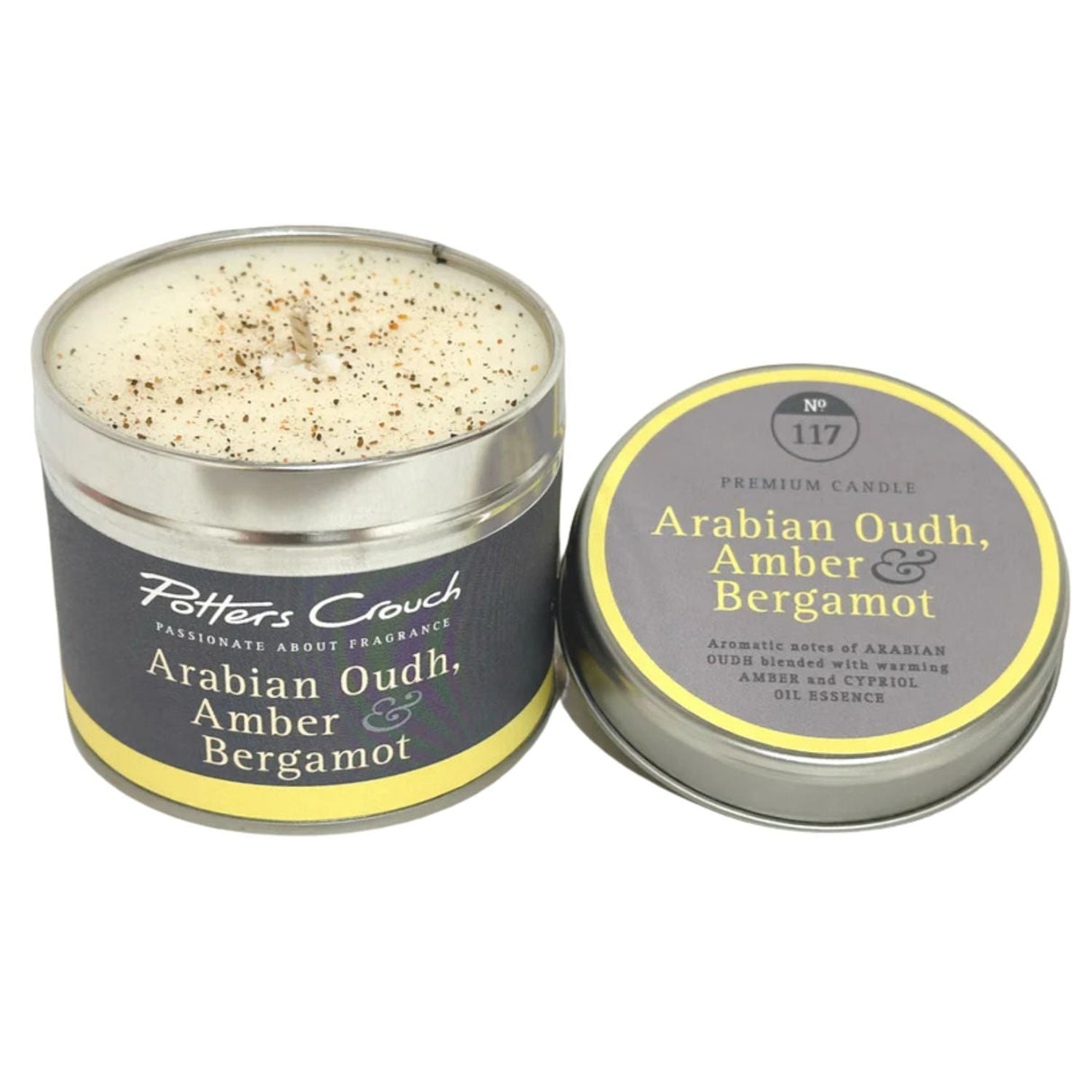 Potters Crouch 210g Arabian Oudh & Amber Candle - Old Railway Line Garden Centre